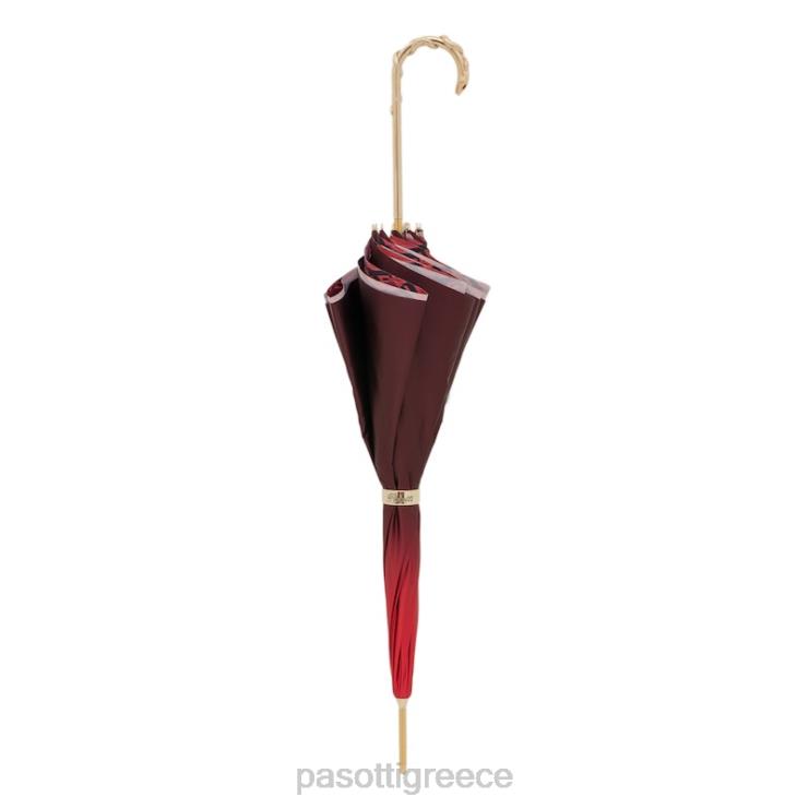 ομπρέλα | PASOTTI 189 55303-213 w90 - κόκκινη ομπρέλα πύθωνα 2N6B8542 γυναίκες